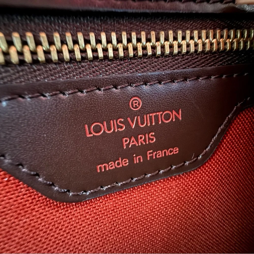 LOUIS VUITTON Authentic Nolita Ebene Boston Bag w/ LV dust bag & COA